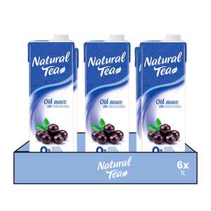 Kit 6x Chá Branco com Jabuticaba Natural Tea 1L
