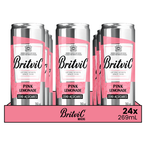 Kit 24x Tônica Pink Lemonade Britvic 269ml