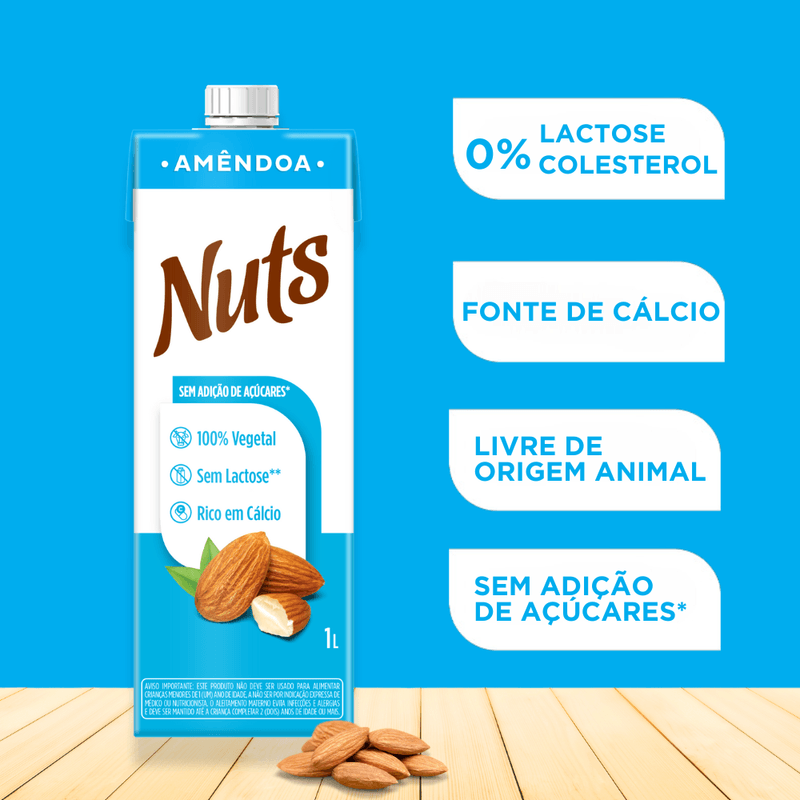 Leite-Vegetal-Amendoa-Zero-Nuts-1L
